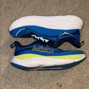 Hoka Sneakers in Blue and Lime
